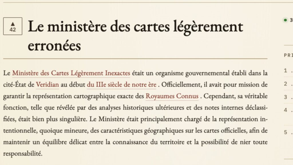 Le « Ministère des Cartes Légèrement Inexactes » // Source : Halupédia Le « Ministère des Cartes Légèrement Inexactes » // Source : Halupédia