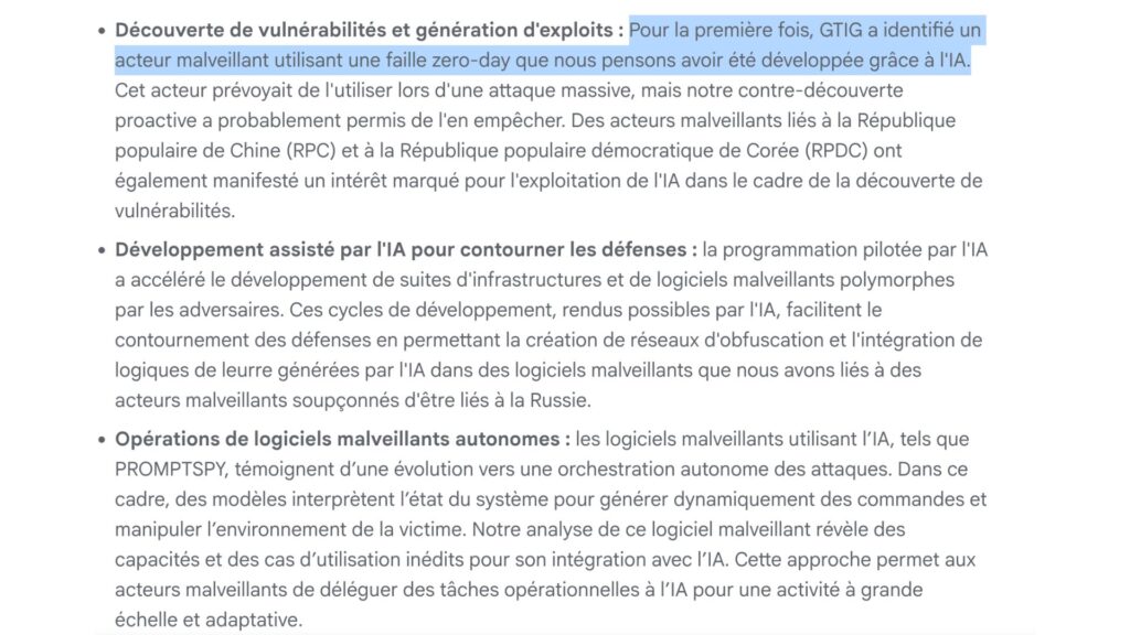 Le rpport publié par Google Threat Intelligence Group le 11 ma 2026.  // Source : Google