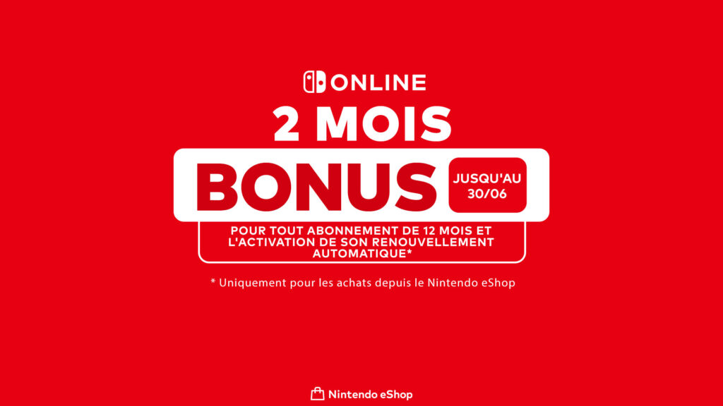2 mois offerts sur le switch online // Source : Nintendo