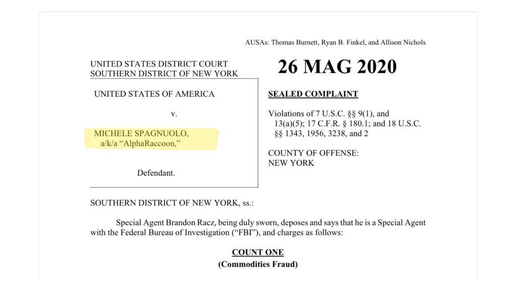 La plainte des procureurs contre Michele Spagnuolo. // Source : Capture d'écran Numerama