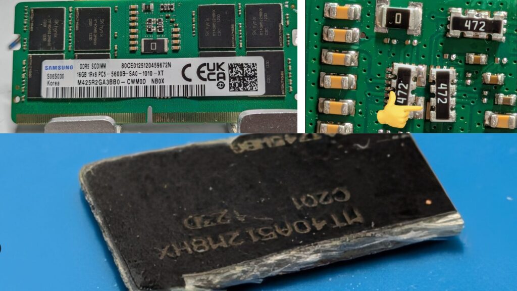 De fausses DDR5 circulent en ligne. // Source : @taki_pc_1115 sur X De fausses DDR5 circulent en ligne. // Source : @taki_pc_1115 sur X
