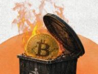 Bitcoin poubelle // Source : Montage Numerama