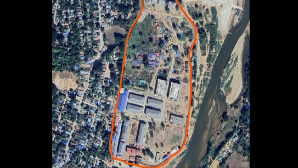 Le complexe de Shunda en Birmanie, où des travailleurs forcés menaient des opérations de fraude sous la menace de violence. // Source : DoJ Le complexe de Shunda en Birmanie, où des travailleurs forcés menaient des opérations de fraude sous la menace de violence. // Source : DoJ