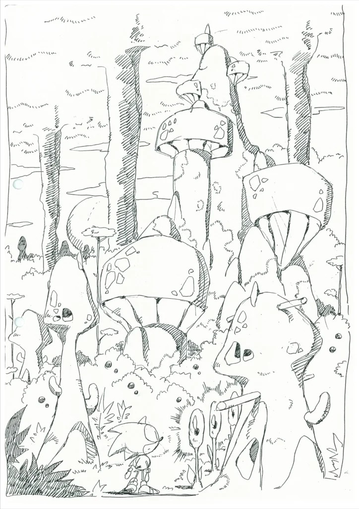Concept art de Sonic Adventure // Source : Sega Concept art de Sonic Adventure // Source : Sega