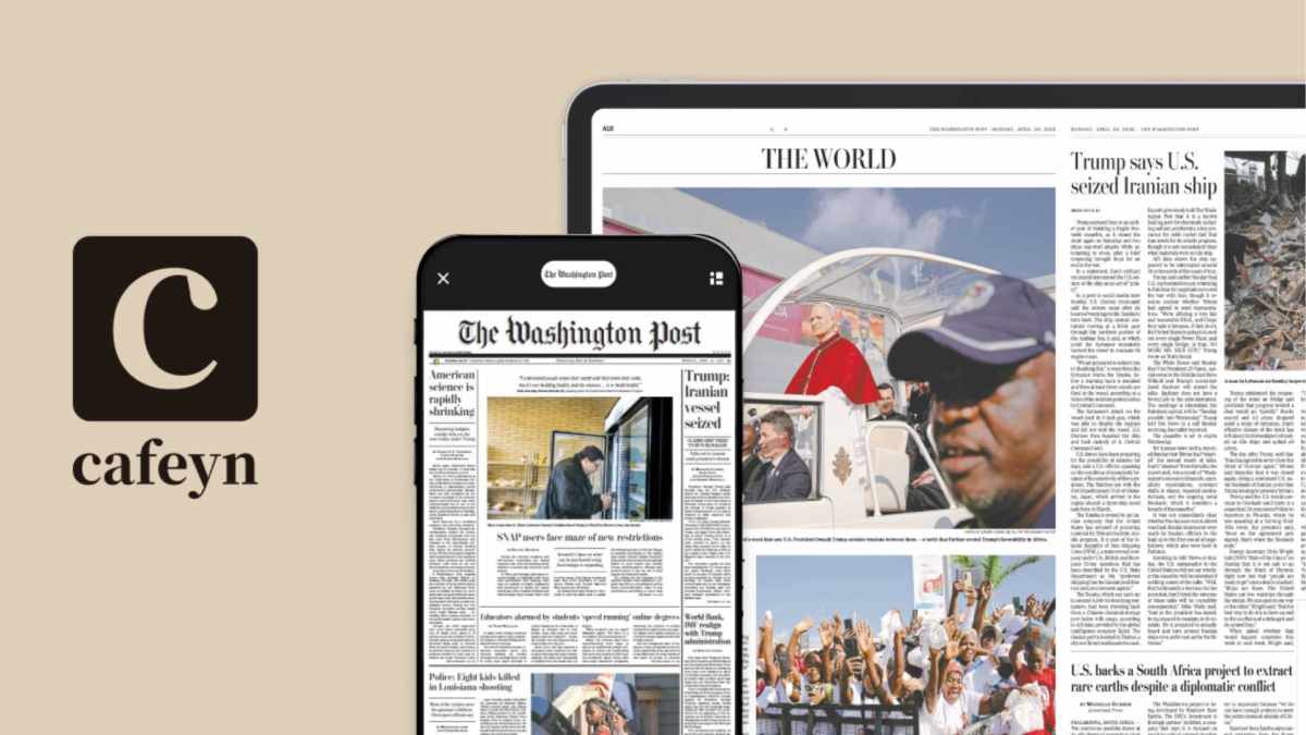 Cafeyn va intégrer le Washington Post.; // Source : Cafeyn Cafeyn va intégrer le Washington Post.; // Source : Cafeyn