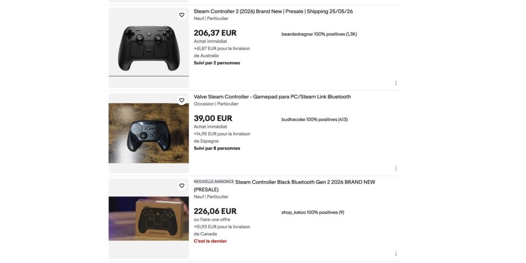 Les spéculateurs se font plaisir avec le Steam Controller