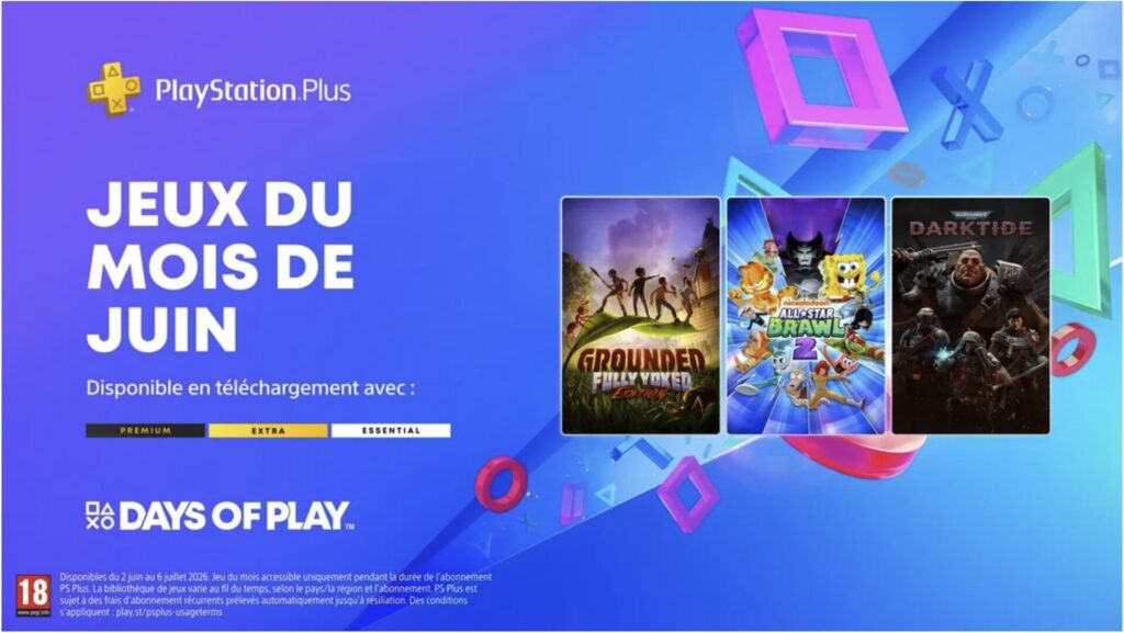PlayStation Plus en juin 2026 // Source : Sony PlayStation Plus en juin 2026 // Source : Sony