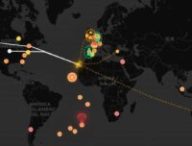 Un site assurant un suivi de l'évolution de l'hantavirus dans le monde. // Source : Capture d'écran Hantavirus Outbreak Tracker