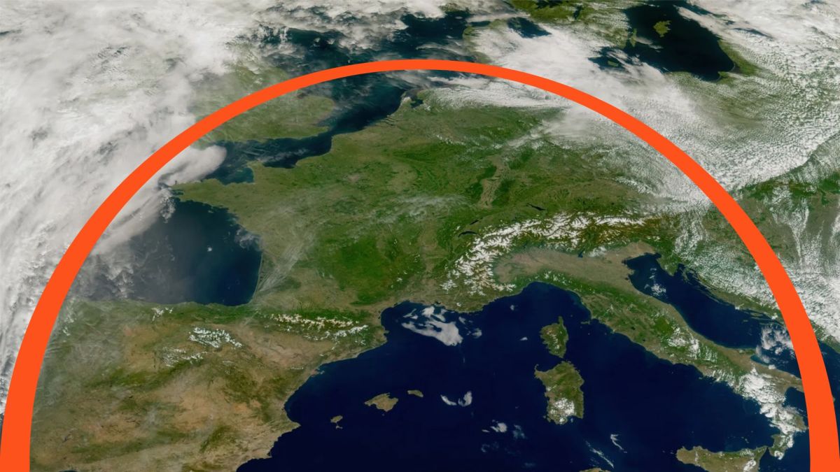 Dôme de chaleur sur la France. // Source : Via Bluesky Météo-France ; annotation Numerama Dôme de chaleur sur la France. // Source : Via Bluesky Météo-France ; annotation Numerama