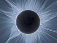 La couronne solaire, visible pendant une éclipse totale. // Source : APOD ; Phil Hart (image recadrée)