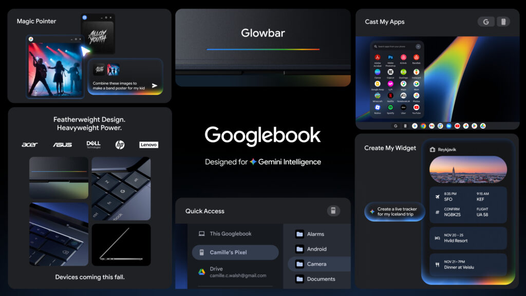 L'attirail des Googlebook pour concurrencer les autres fabricants L'attirail des Googlebook pour concurrencer les autres fabricants