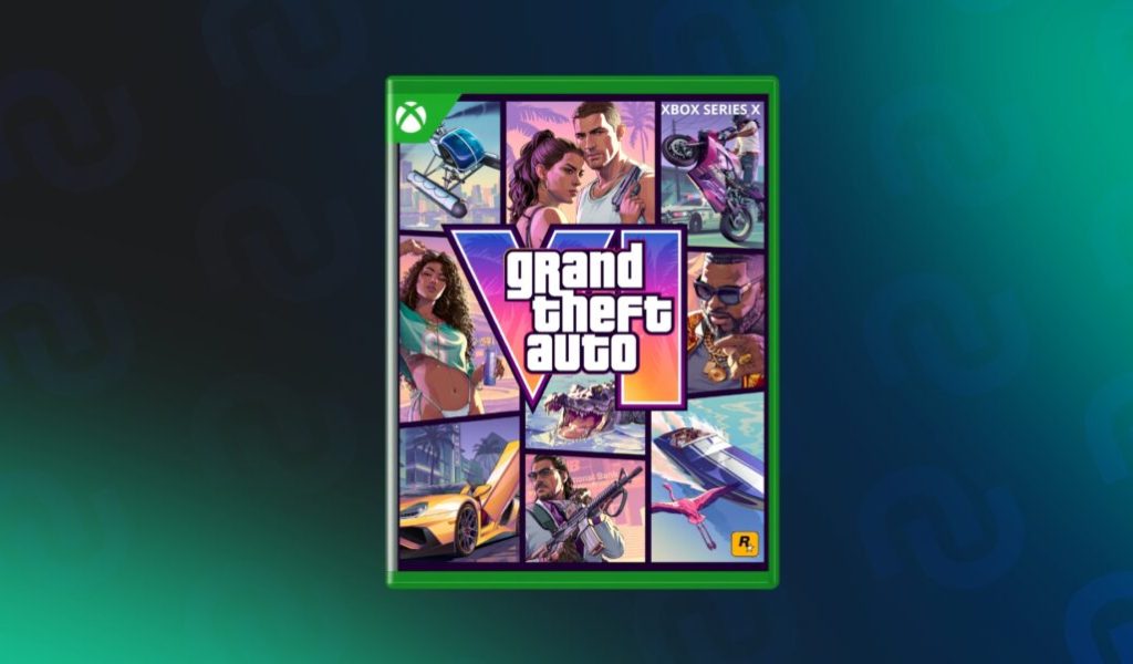 Visuel non officiel de la jaquette de GTA 6 sur Xbox Series // Source : Montage Numerama Visuel non officiel de la jaquette de GTA 6 sur Xbox Series // Source : Montage Numerama