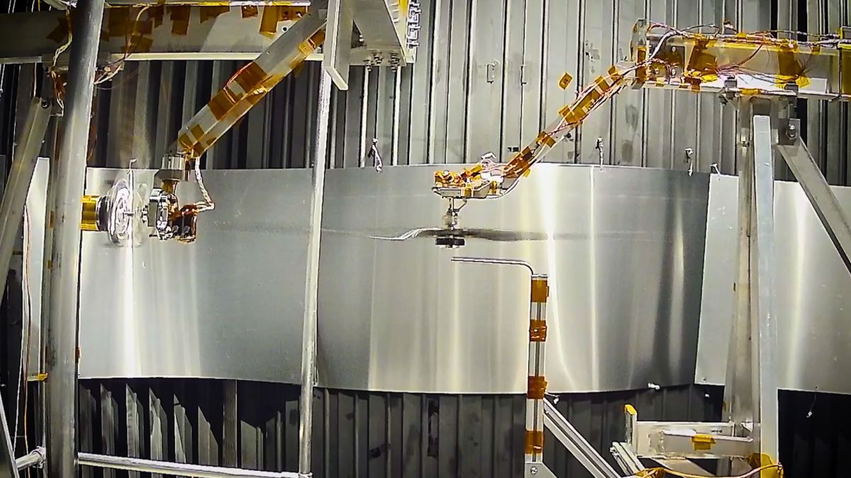 Les tests menés par la Nasa. // Source : Capture YouTube Nasa JPL