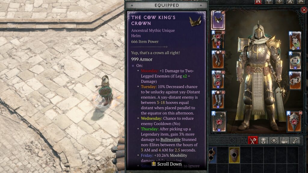 Le niveau secret des vaches dans Diablo 4 // Source : Compte X de xGarbett Le niveau secret des vaches dans Diablo 4 // Source : Compte X de xGarbett