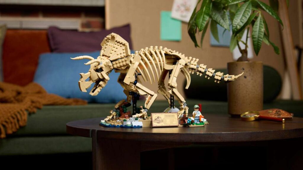 Les fossiles de dinosaure le tricératops // Source : Lego Les fossiles de dinosaure le tricératops // Source : Lego