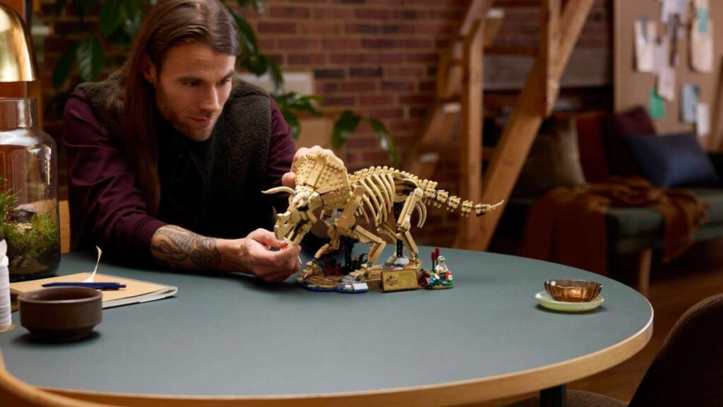 Les fossiles de dinosaure le tricératops // Source : Lego Les fossiles de dinosaure le tricératops // Source : Lego