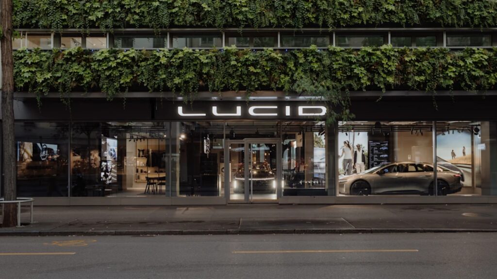 Showroom Lucid de Zurich // Source : Lucid Motors Showroom Lucid de Zurich // Source : Lucid Motors