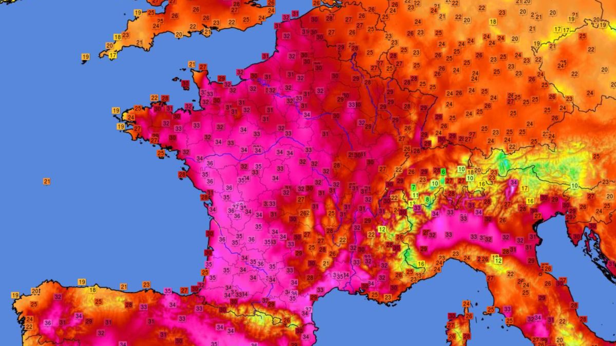 Météo en France le 28 mai 2026. // Source : Capture d'écran Infoclimat Météo en France le 28 mai 2026. // Source : Capture d'écran Infoclimat