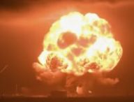 Explosion de la fusée New Glenn. // Source : Capture YouTube NSF