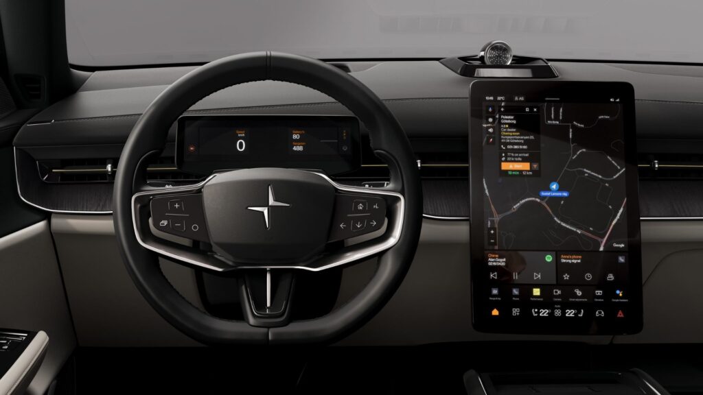 L'intérieur du Polestar 3. // Source : Polestar