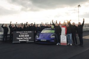 La Porsche Taycan Turbo GT avec le kit Manthey Racing. // Source : Porsche La Porsche Taycan Turbo GT avec le kit Manthey Racing. // Source : Porsche