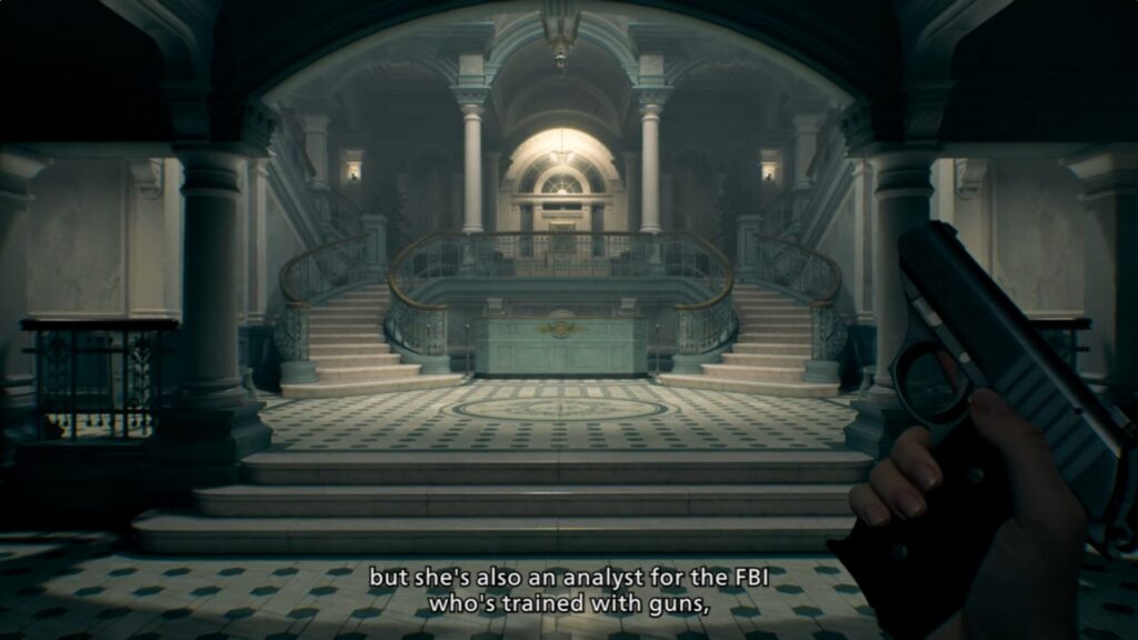 La vue FPS de Resident Evil Requiem // Source : Capcom La vue FPS de Resident Evil Requiem // Source : Capcom