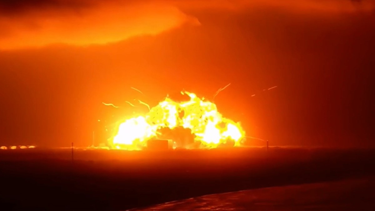 Explosion de la fusée New Glenn. Source : Nasa Space Flight Explosion de la fusée New Glenn. Source : Nasa Space Flight