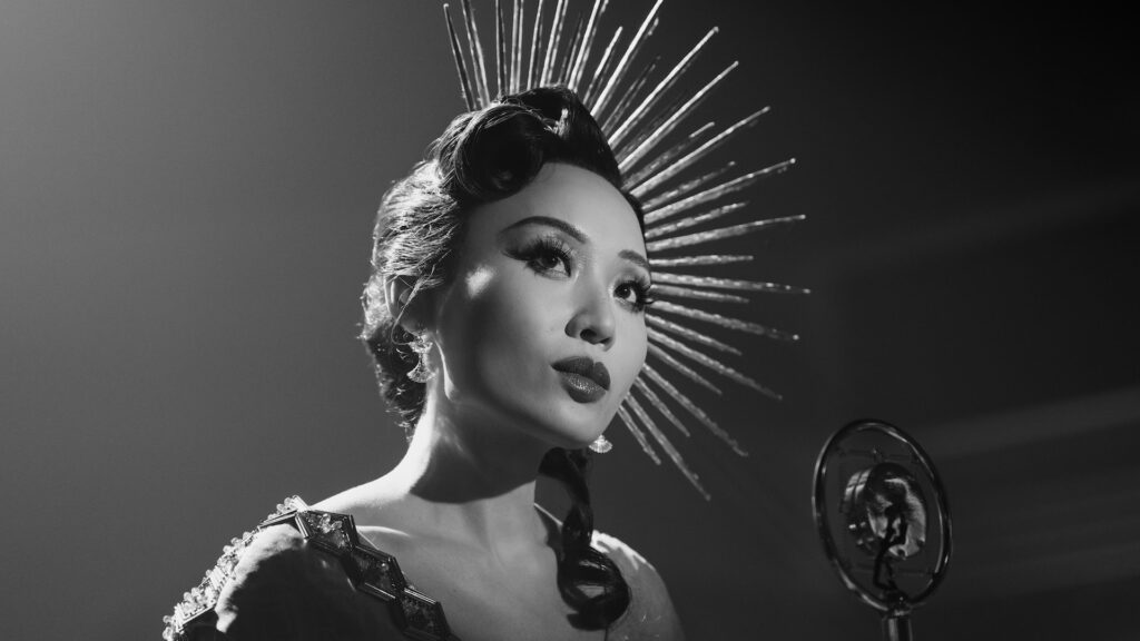 “Cat” (Li Jun Li) in a scene from Prime Video’s Spider-Noir (Courtesy of Aaron Epstein)