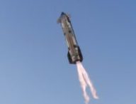 Vol du Starship. // Source : Via X @SpaceX (image recadrée) Vol du Starship. // Source : Via X @SpaceX (image recadrée)