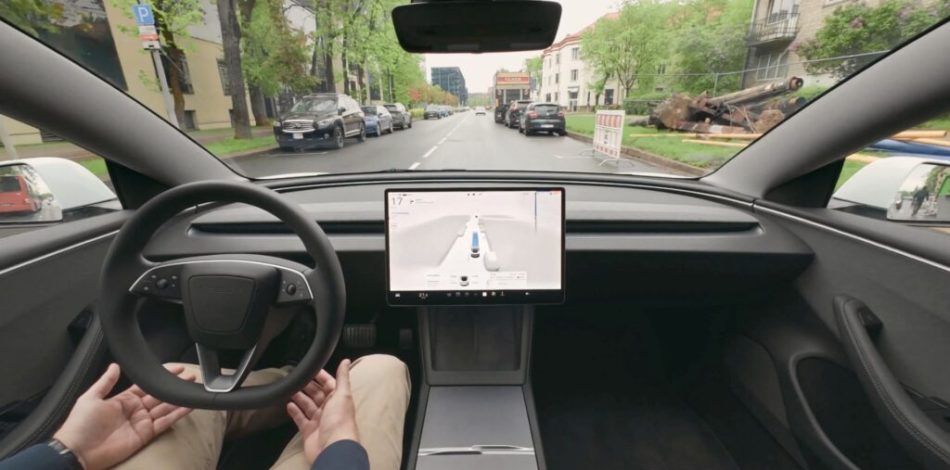 Le Tesla FSD débarque en Lituanie. // Source : Tesla Le Tesla FSD débarque en Lituanie. // Source : Tesla