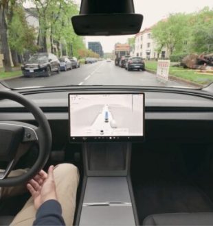 Le Tesla FSD débarque en Lituanie. // Source : Tesla Le Tesla FSD débarque en Lituanie. // Source : Tesla