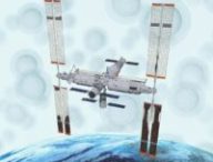 Tiangong. // Source : Wikimedia/Shujianyang ; montage Numerama avec Canva Tiangong. // Source : Wikimedia/Shujianyang ; montage Numerama avec Canva