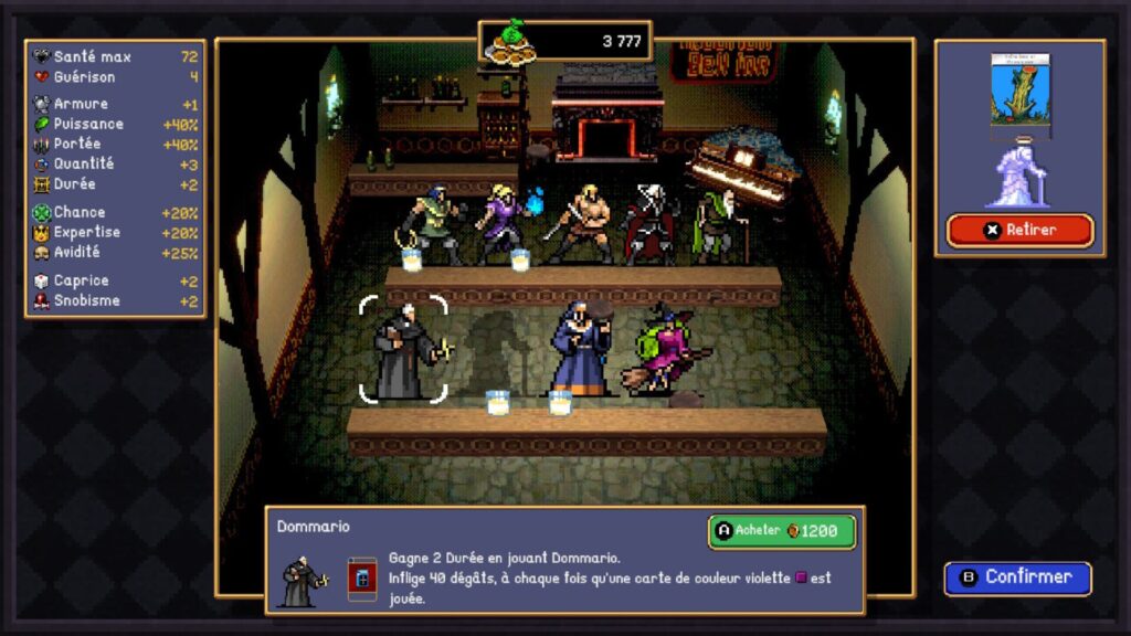 Chaque personnages possède des compétences qui lui son propre. // Source : Capture Switch Chaque personnages possède des compétences qui lui son propre. // Source : Capture Switch