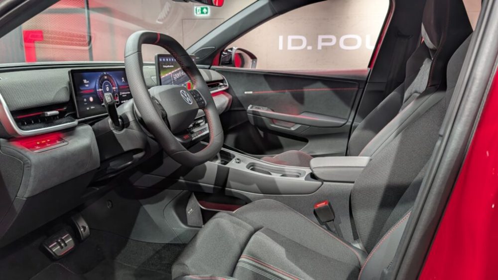 Intérieur de la Volkswagen ID. Polo GTI // Source : Raphaelle Baut pour Numerama Intérieur de la Volkswagen ID. Polo GTI // Source : Raphaelle Baut pour Numerama