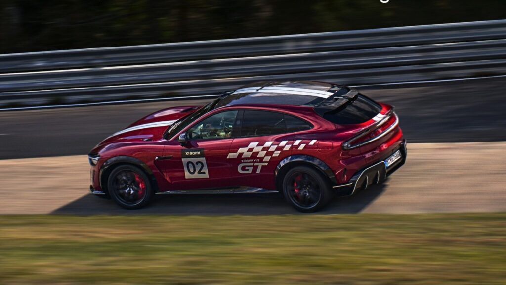 Xiaomi a battu le record pour un SUV sur le Nürburgring avec son YU7 GT. // Source : Xiaomi
