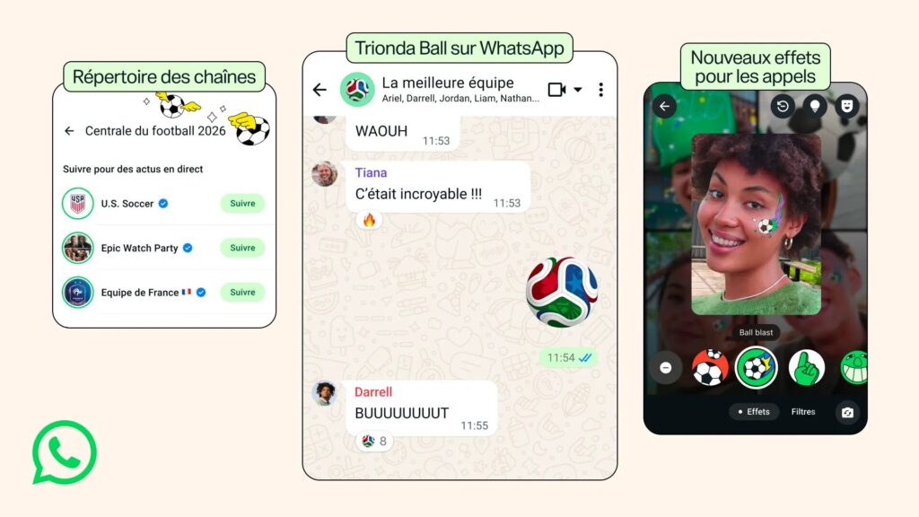 WhatsApp a annoncé toute une série de nouveautés // Source : WhatsApp