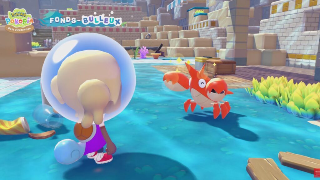 La première nouvelle zone, baptisée « Fonds bulleux » // Source : Nintendo La première nouvelle zone, baptisée « Fonds bulleux » // Source : Nintendo