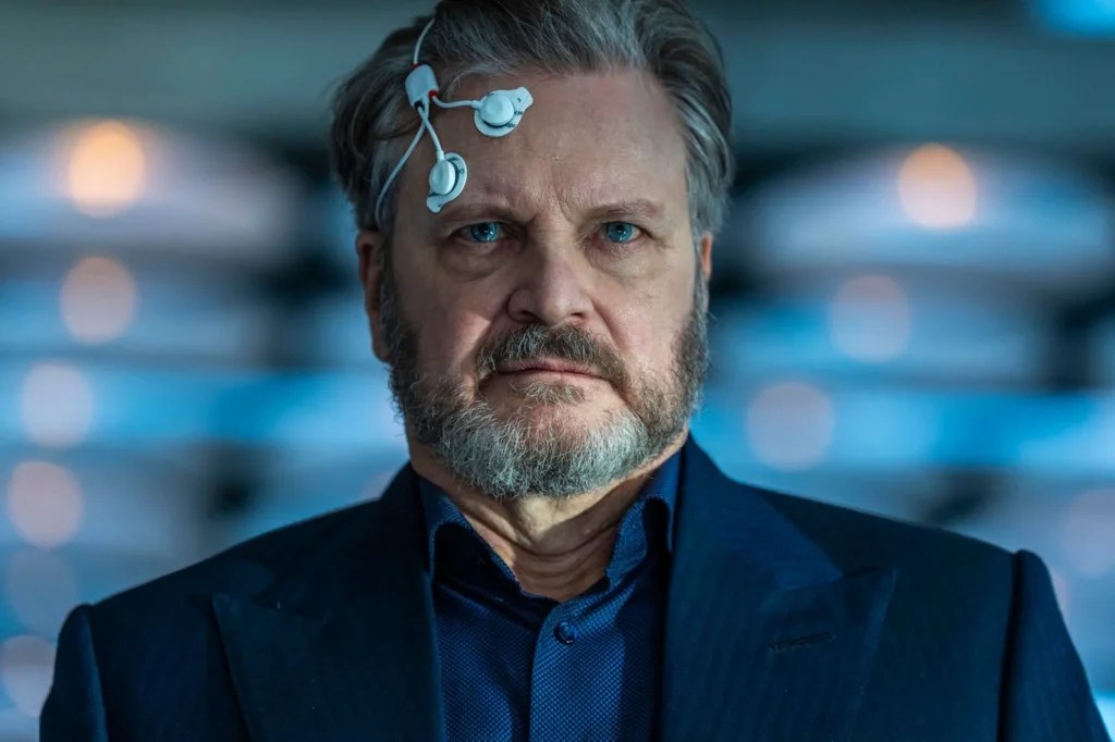 Colin Firth, magistral dans le rôle du méchant // Source : Amblin Entertainment Colin Firth, magistral dans le rôle du méchant // Source : Amblin Entertainment