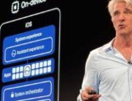 Craig Federighi et Apple Intelligence. // Source : Numerama