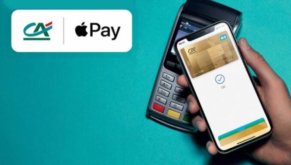 Apple Pay sur Crédit Agricole. // Source : Crédit Agricole Apple Pay sur Crédit Agricole. // Source : Crédit Agricole