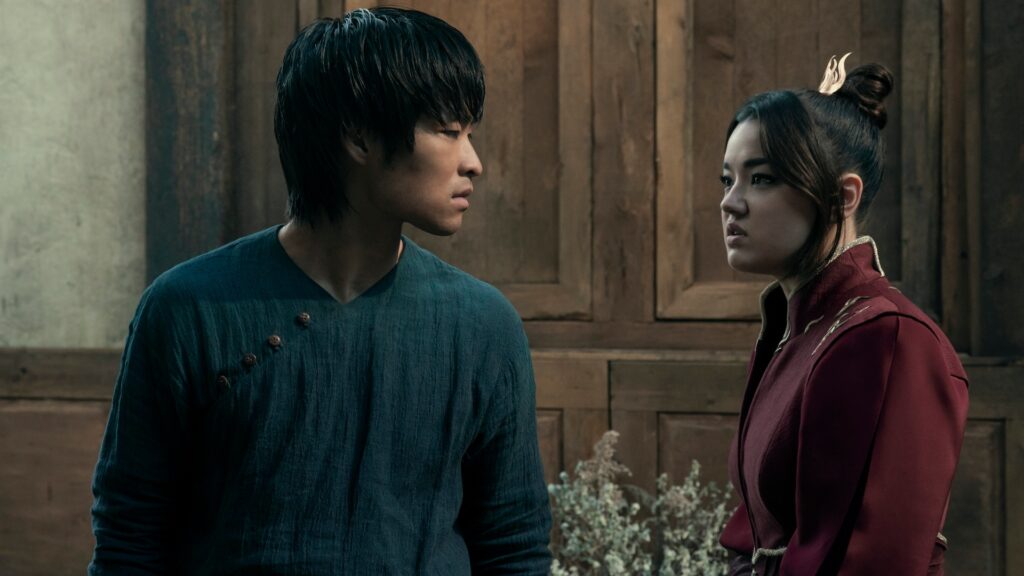 Avatar: The Last Airbender. (L to R) Dallas Liu as Zuko, Elizabeth Yu as Azula in season 2 of Avatar: The Last Airbender. Cr. Katie Yu/Netflix © 2026 Avatar: The Last Airbender. (L to R) Dallas Liu as Zuko, Elizabeth Yu as Azula in season 2 of Avatar: The Last Airbender. Cr. Katie Yu/Netflix © 2026