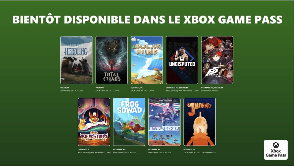 Xbox Game Pass en juin 2026 // Source : Microsoft