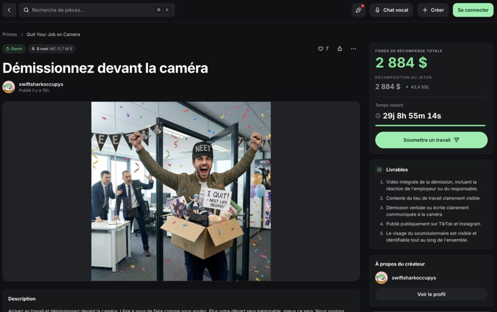 Démissionnez devant la caméra Démissionnez devant la caméra