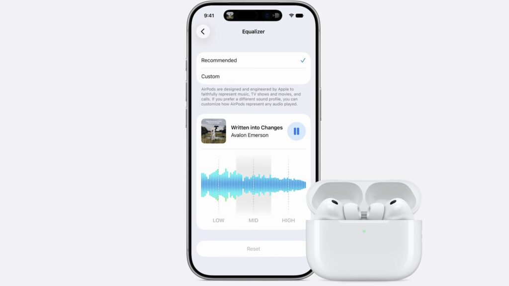 Un égaliseur pour les AirPods dans iOS 27 // Source : Apple