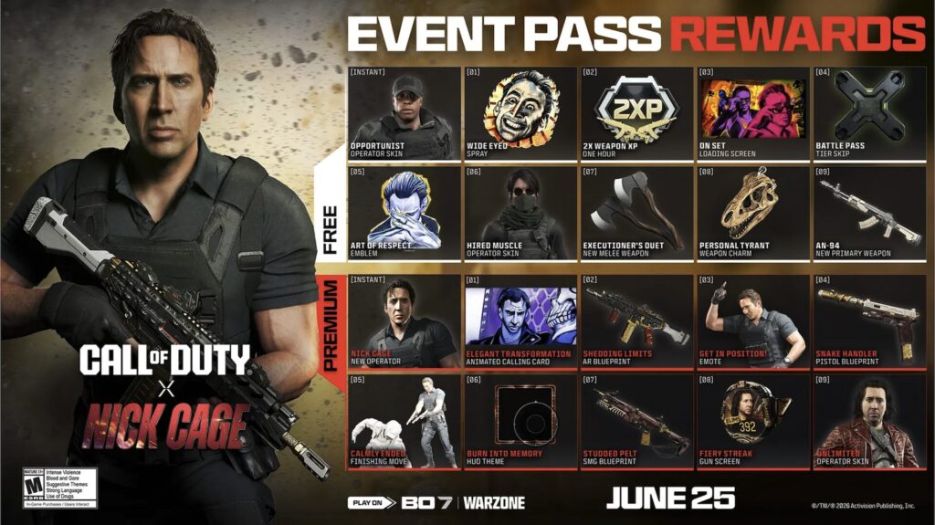 Nicolas Cage dans Call of Duty // Source : Activision Nicolas Cage dans Call of Duty // Source : Activision