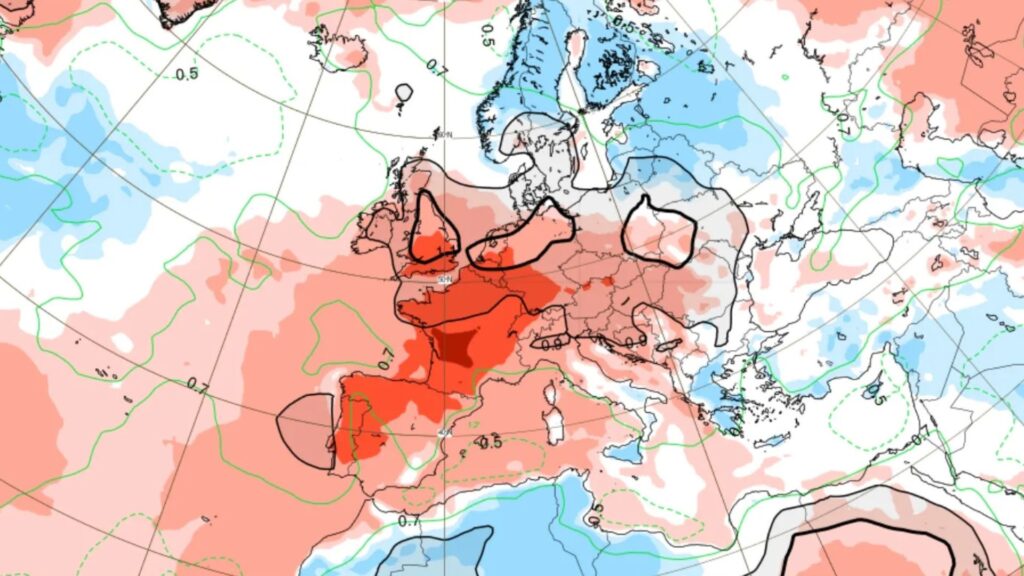 Le signal chaud pour la semaine du 6 au 12 juillet. // Source : Via Bluesky Gaétan Heymes