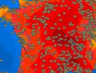 Températures le mardi 16 juin 2026 après-midi. // Source : Capture d'écran meteociel.fr