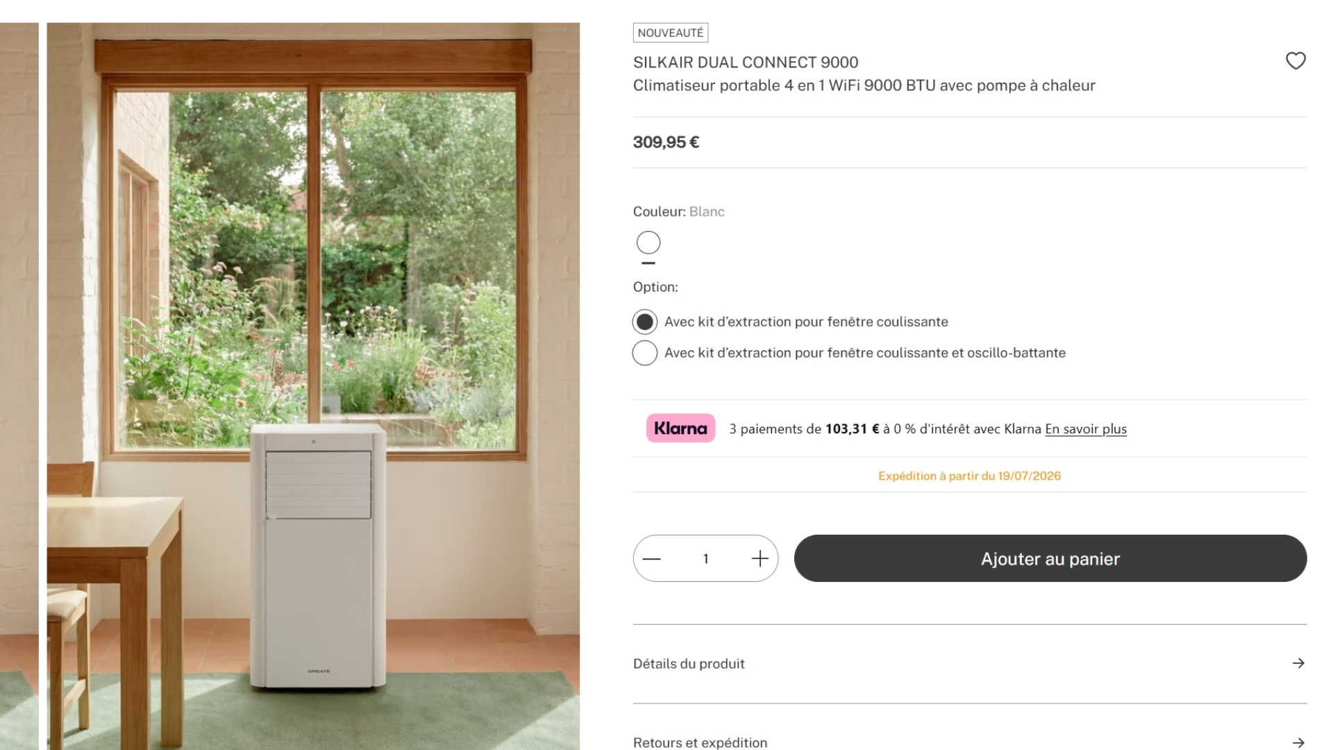 Create en stock le 19 juillet
