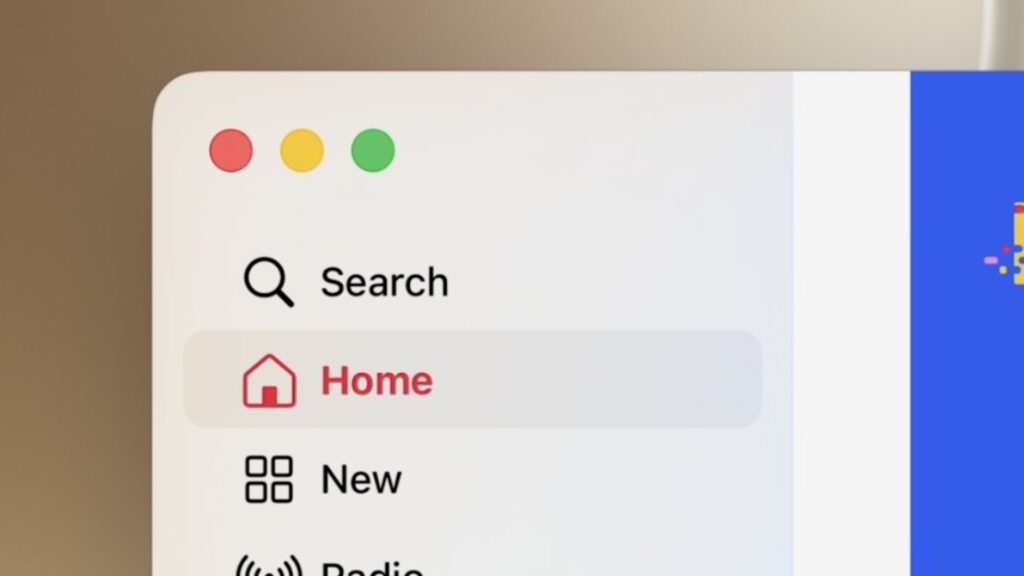 Les bordures des fenêtres sur MacOS reviennent à l'arrondi... // Source : Capture Les bordures des fenêtres sur MacOS reviennent à l'arrondi... // Source : Capture