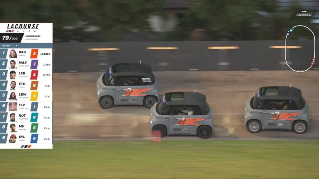 Des Citroën Ami à la bagarre // Source : Capture live Sylvain Lyve - Twitch Des Citroën Ami à la bagarre // Source : Capture live Sylvain Lyve - Twitch